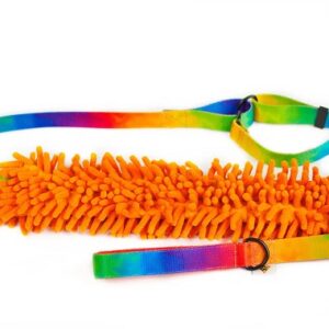 Guinzaglio arcobaleno con collare e gioco MOP - DOG'S CRAFT