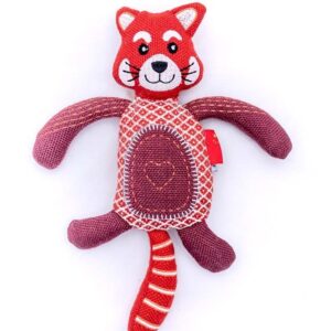 PANDA ROSSO WWF IN MATERIALE RICICLATO - FARM COMPANY GREEN