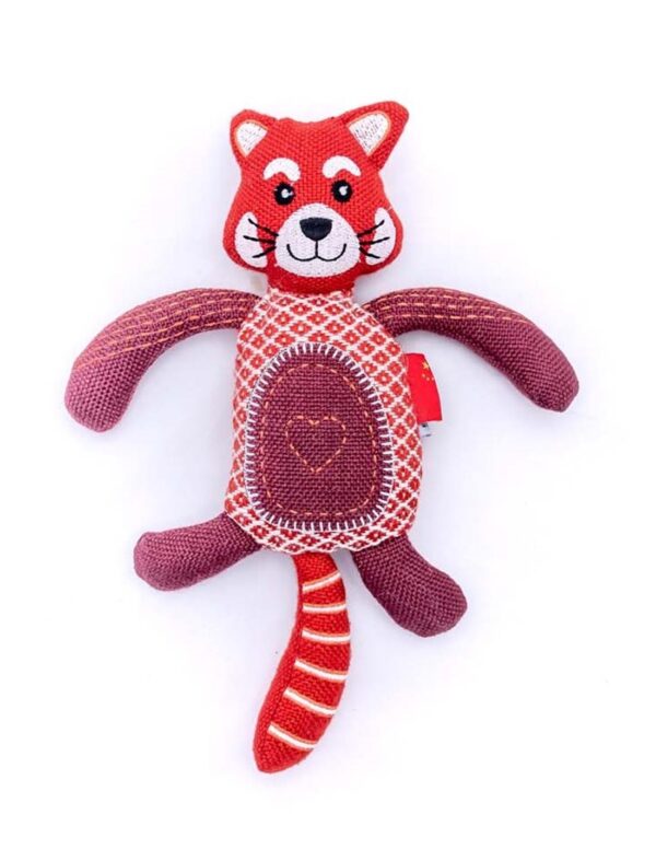 PANDA ROSSO WWF IN MATERIALE RICICLATO - FARM COMPANY GREEN