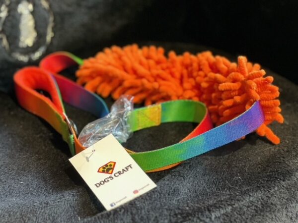Guinzaglio arcobaleno con gioco, MOP - DOG'S CRAFT