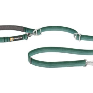 Switchbak™ guinzaglio regolabile doppio moschettone River Rock Green - RUFFWEAR