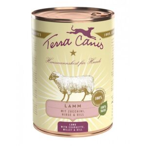 Scatoletta classic Agnello con zucchino, miglio e aneto 400 g - Terra Canis