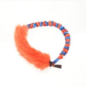 Gioco in pelo sintetico Faux Fur Bungee Ring arancio - tug-e-nuff