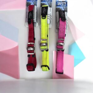 Collare regolabile di Sicurezza Anti-Impigliamento Riflettente Utility Safety Rosa - Rogz