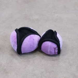 Palla porta snack in pelliccia sintetica corta taglia M Lilla - PUPPINGTONS PODS