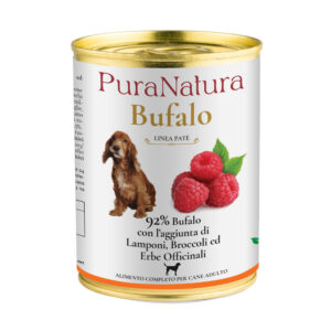 PATÉ ADULT BUFALO LAMPONI 400 g - PuraNatura
