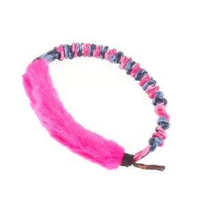 Gioco in pelo sintetico Faux Fur Bungee Ring Rosa - tug-e-nuff