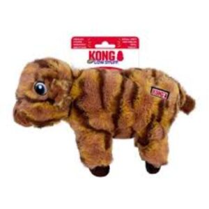 Gioco Low Stuff Stripes Peluche per Cani di Tutte le Taglie (Mucca) - KONG