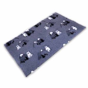 Vet Bed grigio con orsi polari 150x100 cm