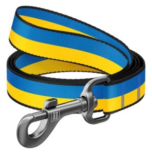 Guinzaglio nylon Colori della libertà Giallo Blu 122 cm - WAUDOG