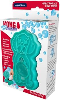 Spazzola con erogatore shampoo ZoomGroom Large Bubbles - KONG - immagine 2