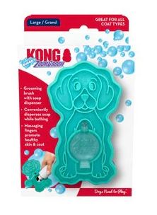 Spazzola con erogatore shampoo ZoomGroom Large Bubbles - KONG - immagine 4