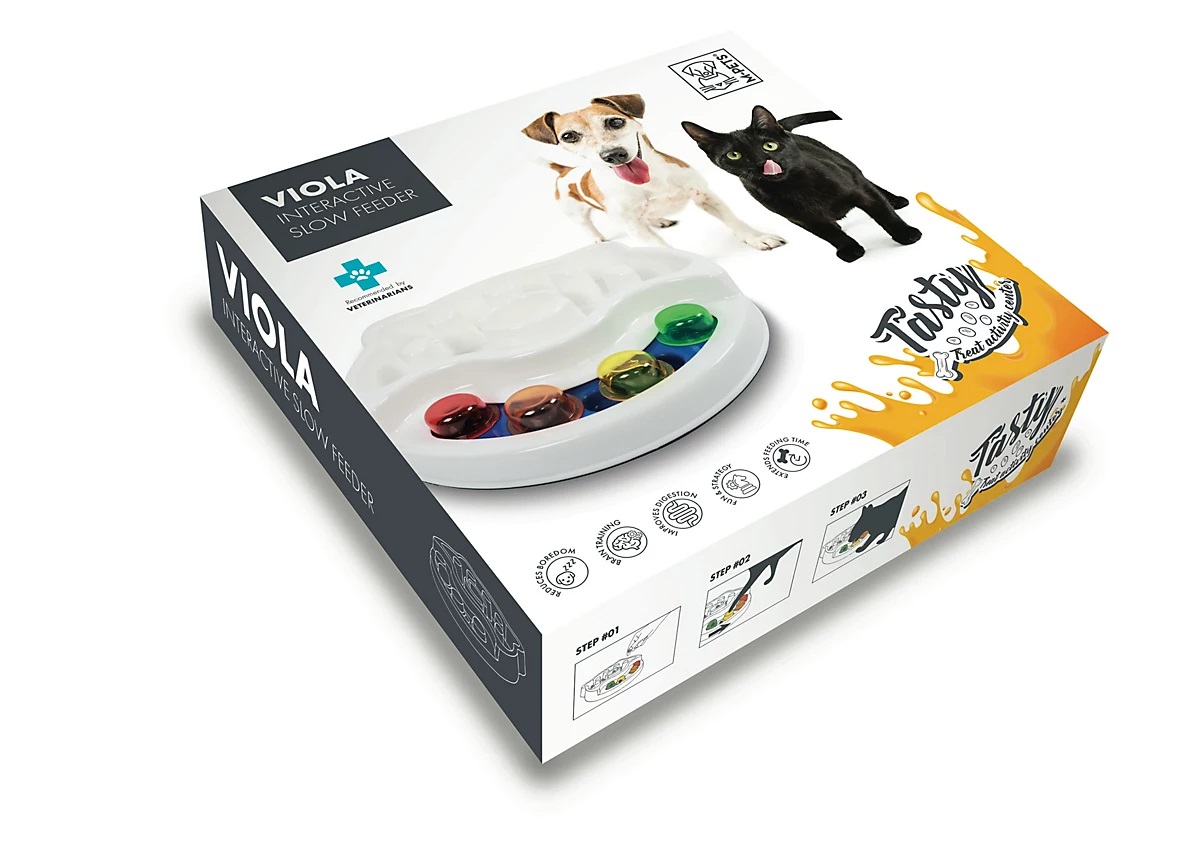 Ciotola interattiva TASTY - VIOLA - M-PETS - immagine 2