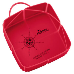 Ciotola da viaggio pieghevole in silicone List 590 ml, rosso - Hunter