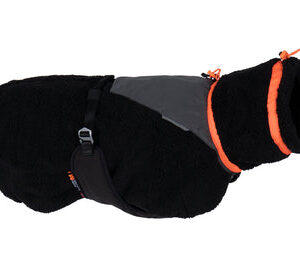 GIACCA PER CANI IN PILE DA TREKKING Nero/arancio - Non-stop dogwear