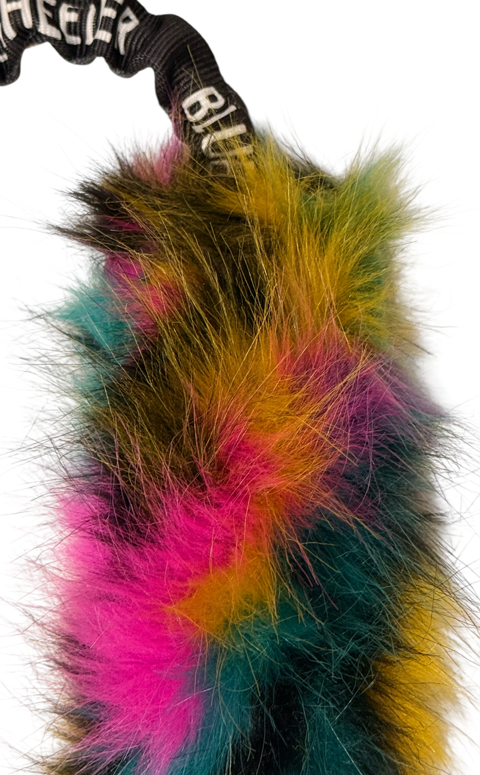 Gioco in pelo sintetico Peacock Tug con Bungee - BLUEHEELER - immagine 2