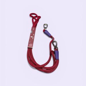 Guinzaglio multifunzione in corda 260 cm Red Velvet - Morso