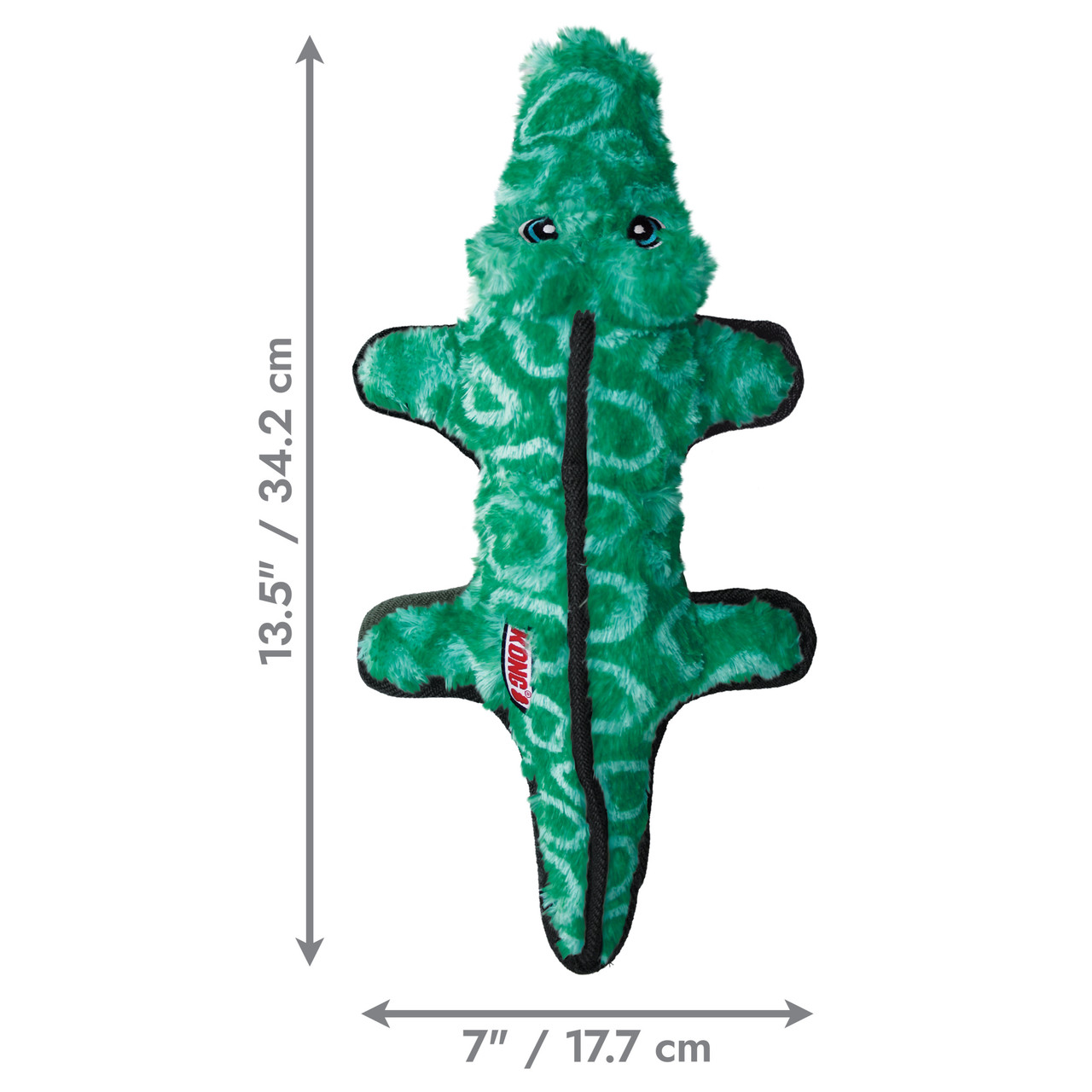 Gioco resistente con squeaker e sonaglio Ballistic Alligator - KONG - immagine 2