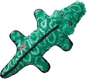 Gioco resistente con squeaker e sonaglio Ballistic Alligator - KONG - immagine 5