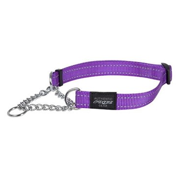 Collare regolabile semi-strozzo Control Collar in nylon riflettente Viola - Rogz - immagine 3