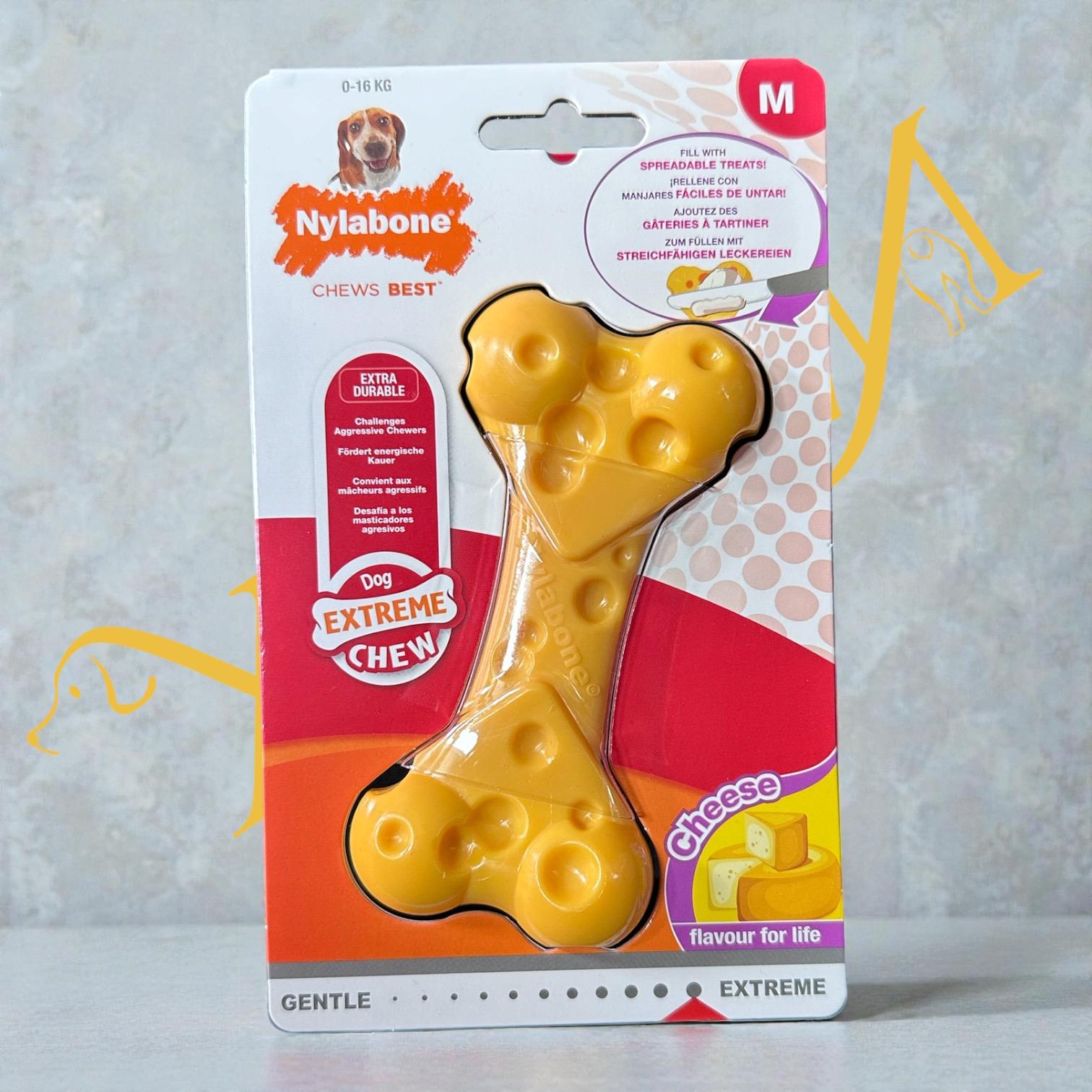 Masticativo sintetico Extra Resistente al Formaggio Extreme Chew Cheese Bone - Nylabone