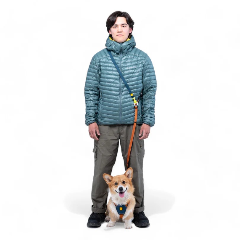 Guinzaglio Multifunzione Color Block Multiuse Lime Mix - Woolly Wolf - immagine 3