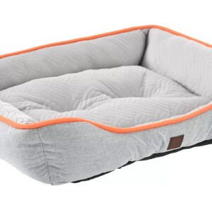 Cuccia Estiva per Cani Grigio con Bordo Arancione - Quapas!