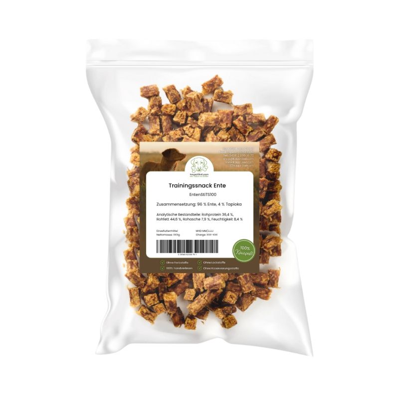 Snack da Addestramento all’Anatra Bocconcini Morbidi Monoproteici 100 g - kauartikel - immagine 3