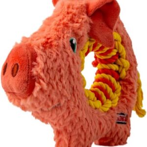 Gioco in Peluche e Corda Ringaroos Pig - KONG