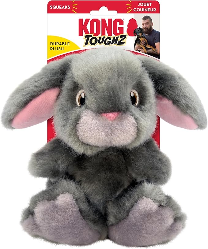 Peluche Rinforzato con Doppio Squeak Toughz Bunny Medium – KONG