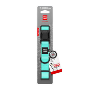 Collare per cani impermeabile con fibbia magnetica e medaglietta QR Tiffany - WAUDOG