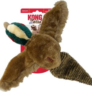 Gioco in Peluche Fagiano con Squeaker Wild Low Stuff Pheasant - KONG