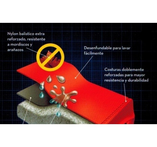 Cuccia Morbida con Bordi Rialzati Lounger Bed Rossa - KONG - immagine 3