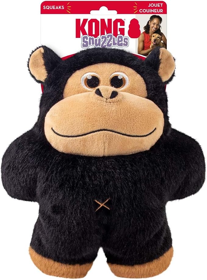 Peluche gigante con squeaker a corpo intero Snuzzles Gorilla XL – KONG