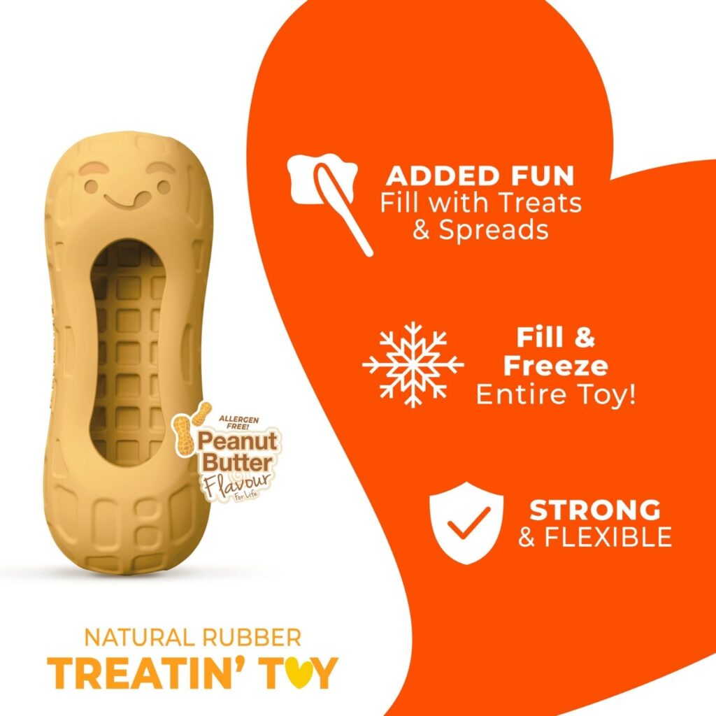 Gioco Riempibile per Cani Peanut Butter Strong Treat Toy Medium – Nylabone - immagine 4