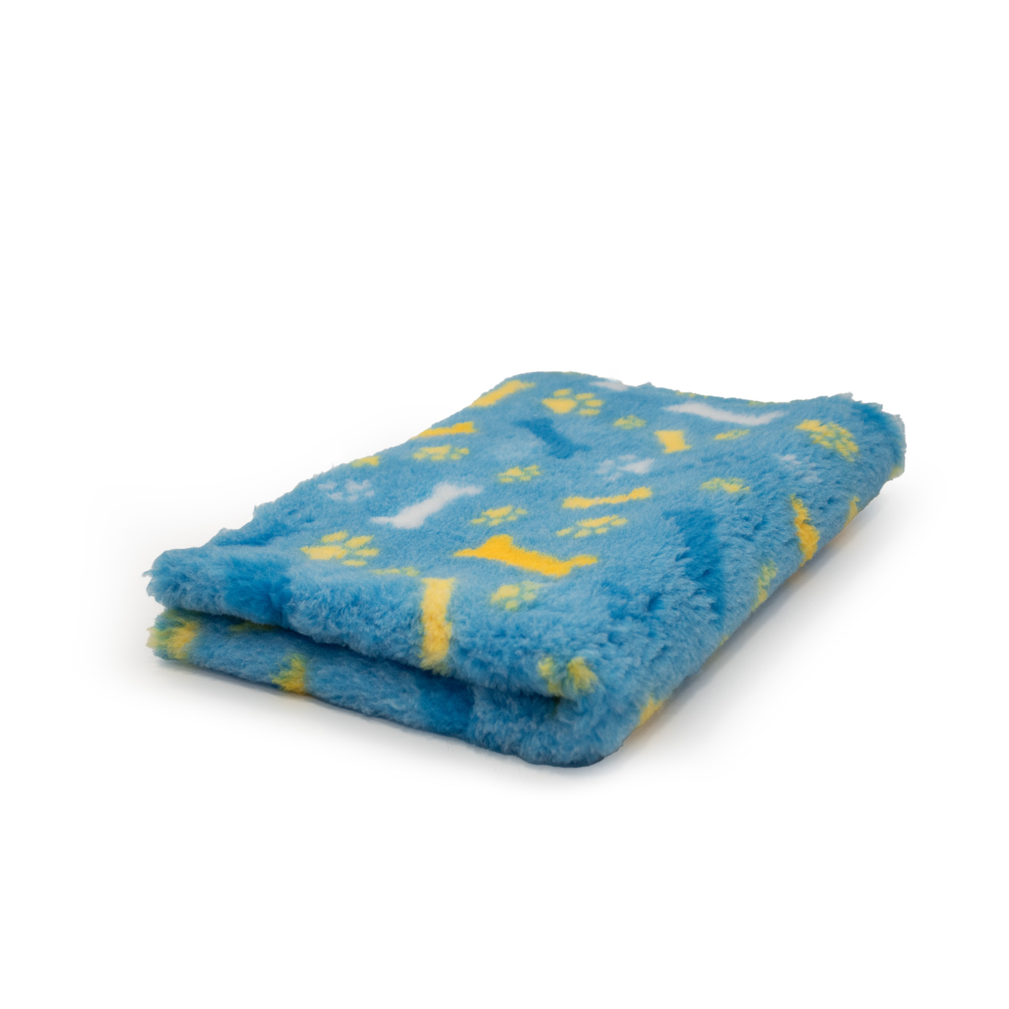Vet Bed morbido, caldo e antiscivolo azzurro ossa e zampe 150x100 cm - immagine 6