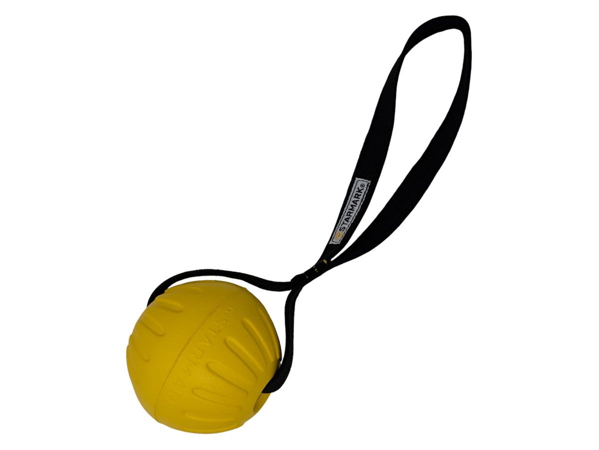 Palla con corda per cani GripCord DuraFoam Ball Medium - Starmark