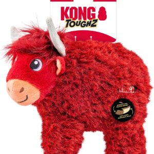 Peluche Rinforzato con Squeaker Toughz Highland Cow - KONG