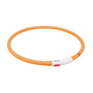 Collare luminoso Flash USB Arancione Safer Life - TRIXIE