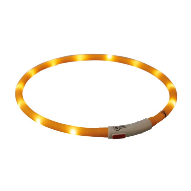 Collare luminoso Flash USB Arancione Safer Life - TRIXIE - immagine 2