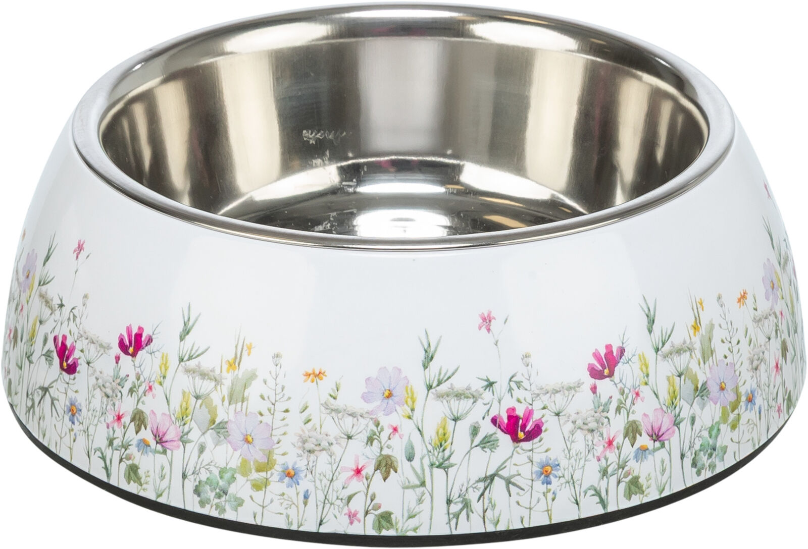 Ciotola in Acciaio Inox con Decorazione Floreale 0,45 l / Ø 17,5 cm - TRIXIE - immagine 2
