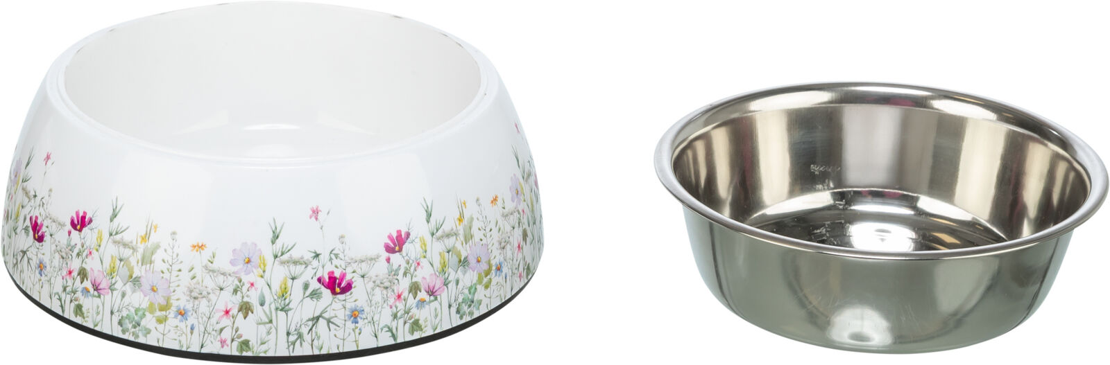 Ciotola in Acciaio Inox con Decorazione Floreale 0,45 l / Ø 17,5 cm - TRIXIE - immagine 3